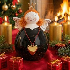 Weihnachtsengel Mollyengel Keramikengel Engel Schutzengel Rubensengel BLACKANGEL