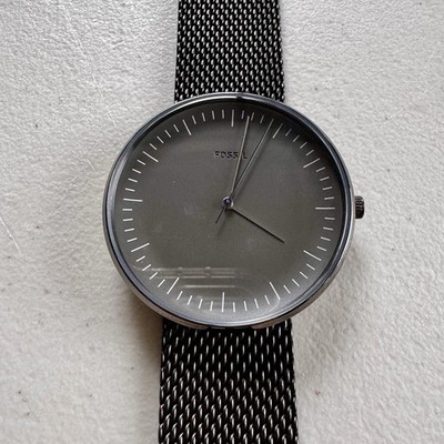 Fossil Watch Gunmetal Stainless Steel  FS5470 Essentialist 42mm Watch With Case