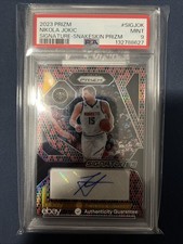 2023-24 Panini Prizm Signatures Nikola Jokić #SIG-JOV Snake Skin Prizm /15 (AU)