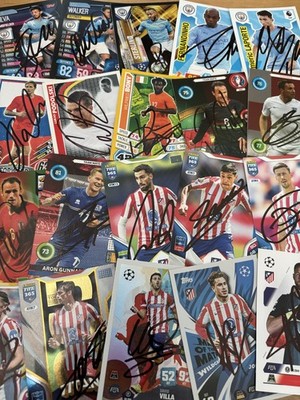 match attax, Shoot Out und andere signierte Karten.10