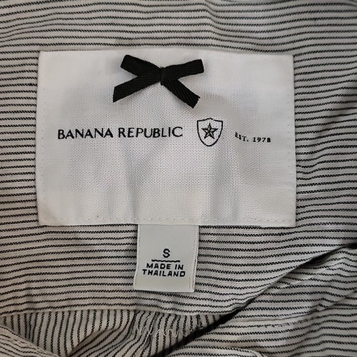 BANANA REPUBLIC Women's Button Front Striped Shirt , 100% Cotton size S - Picture 8 of 10