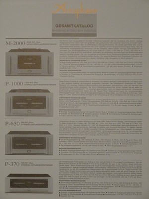     Accuphase Gesamtkatalog ca. 2001 Deutsch in sehr gutem Zustand    