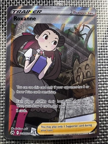 Roxanne Crown Zenith GG66 Pokemon Card