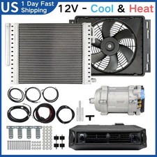 Universal 12v Electric Coolheat Underdash Air Conditioner Dc Car Auto Ac Kit