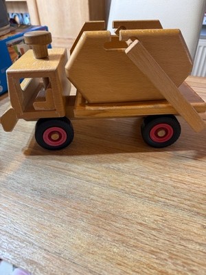 Fagus Container-LKW LKW Holzspielzeug Rarität