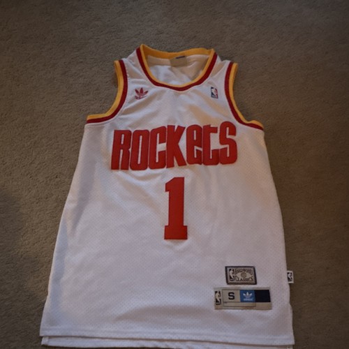adidas Houston Rockets Tracy McGrady #1 Hardwood Classics Jersey White S