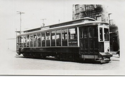 Brooklyn And Queens Transit Car 403 Hamilton Ferry NY 1938 Photo 3.5 x 5.75