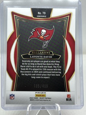 2024 Select Lavonte David Concourse Level #79 Orange Shock Prizm