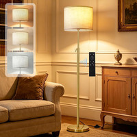 Modern Floor Lamps Tall Standing Lamp Gold Dimmable 3000K-6500K 55-67 Height