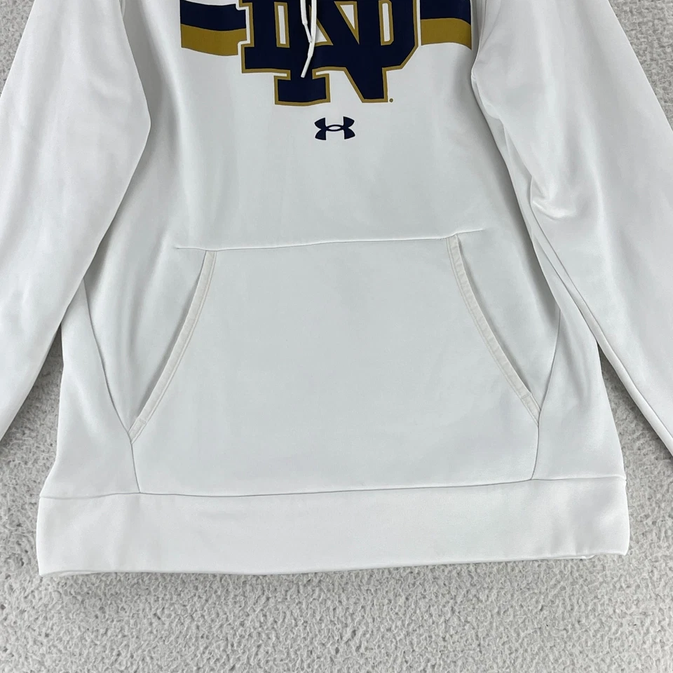Under Armour Notre Dame Fighting Irish Sweater Mens Medium Hoodie Long Sleeve - Image 4 of 4