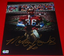 MERTON HANKS San Francisco 49ers signed 11X14 photo Beckett COA WJ60015