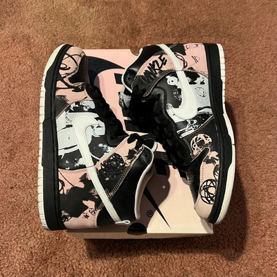 #ad #ad 2004 Nike SB Dunk High Pro UNKLE Dunkle Futura 305050 013 US10.5 Used $4000.00