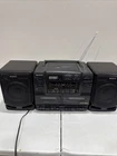 Sony CFD-550 Portable Stereo Boombox AM FM Radio CD Player Dual Cassette READ