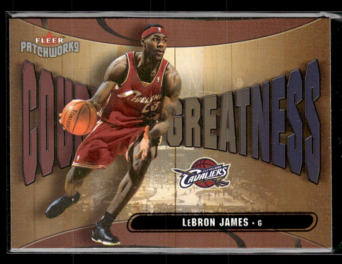 2003-04 Fleer Patchworks #23 CG LeBron James Courting Greatness RC