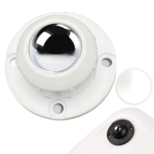 1/4Pcs Universal Ball Pulley 360° Rotation Self-Adhesive Caster Wheels 100KG Bea - Foto 1 di 20