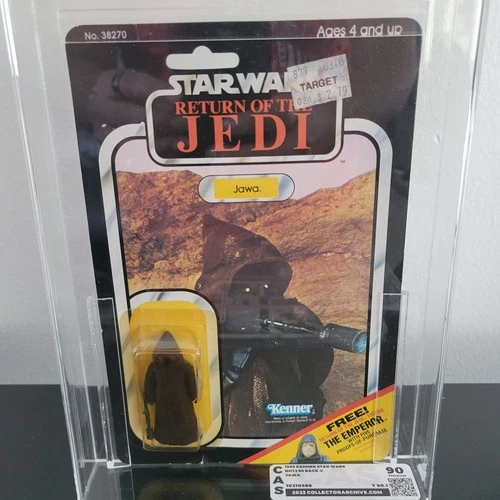 Vintage Kenner Star Wars Carded ROTJ 65 Back-C Jawa CAS 90 Preserved Not AFA
