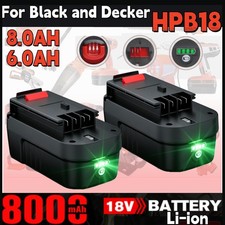 2 Pack for Black & Decker HPB18 18V 18Volt 8.0Ah Lithium-Ion Battery HPB18-OPE