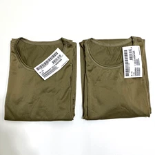 Milliken Cold Weather Undershirt Lot of 2 Mens M Reg Coyote Tan 8415-01-641-1728