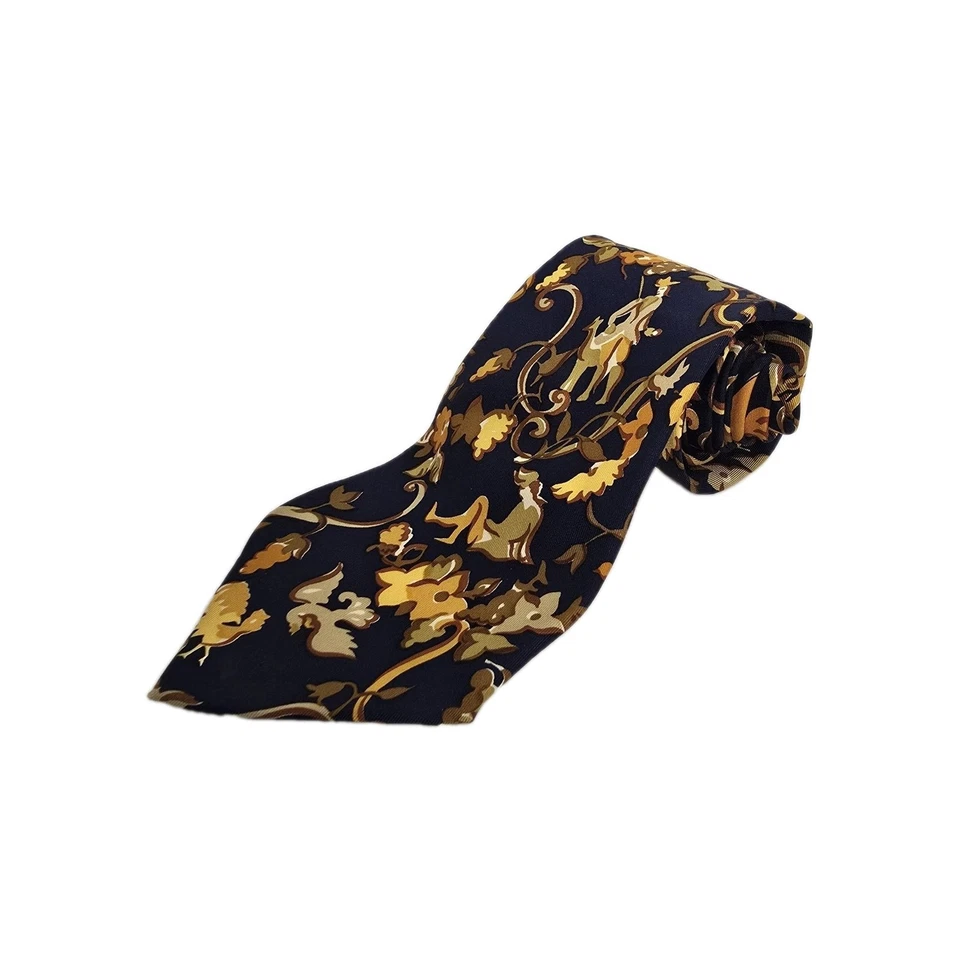 Corbatas Salvatore Ferragamo para hombre estampadas corbatas de seda diseñador Italia Foto 2 de 4