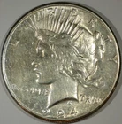 1924-S United States Silver Peace Dollar, Better Date San Francisco Issue