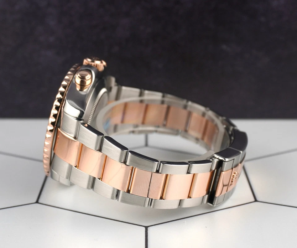 Часы Rolex Yacht-Master II 44 мм Oyster Perpetual розовое золото 18 карат керамическая сталь 116681 - Изображение 4 из 4