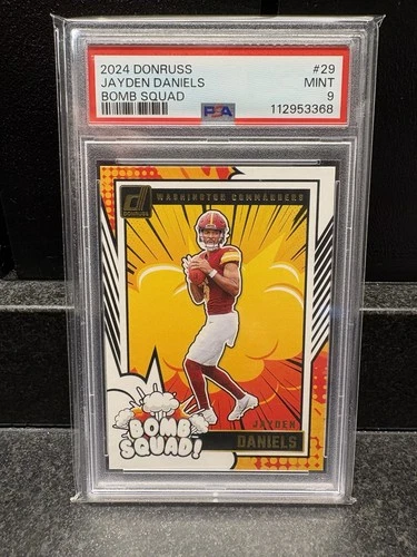 2024 Donruss Jayden Daniels Bomb Squad PSA 9
