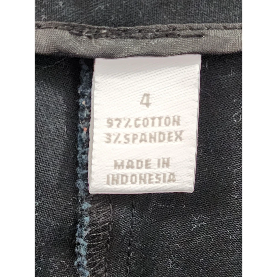 Charter Club Classic Fit Mid Rise Slim Leg Ankle Pants Size 4 Black Side Zip  - Image 4 of 4