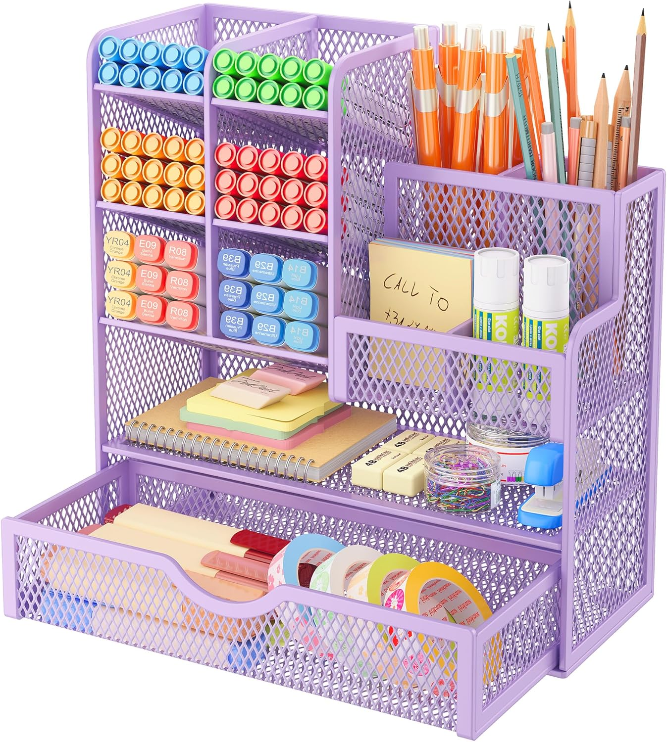 Sturdy Mesh Desk Organiser for Office Accessories, Desk Organiser for Stationery