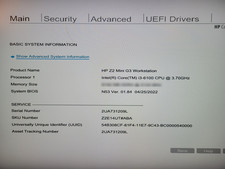HP Z2 Mini G3 Workstation PC 6th Gen i3 Barebones