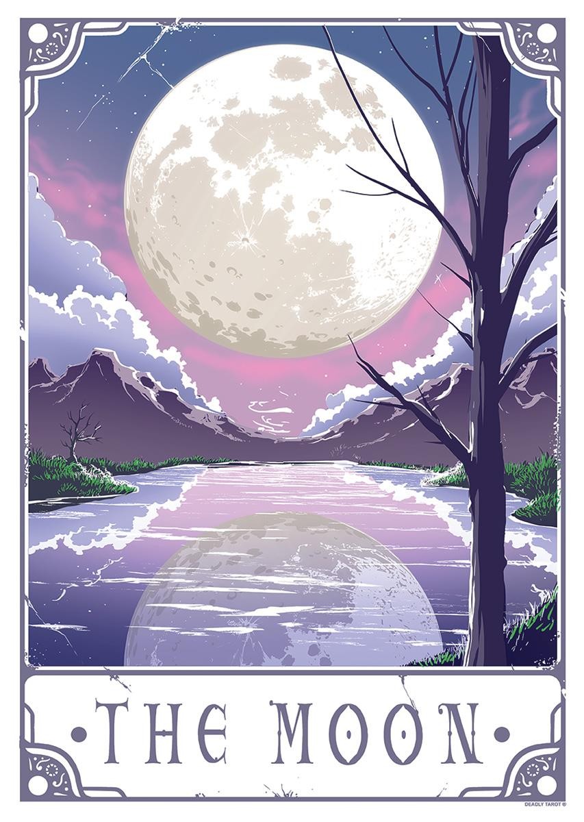 Laminated Deadly Tarot Awakening - The Moon Mini Poster