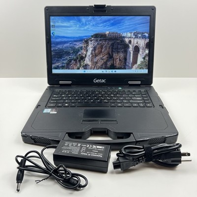GETAC S410 G3 Rugged Laptop 14'' FHD Touch i5-8265u 8GB 256GB GPS with Charger