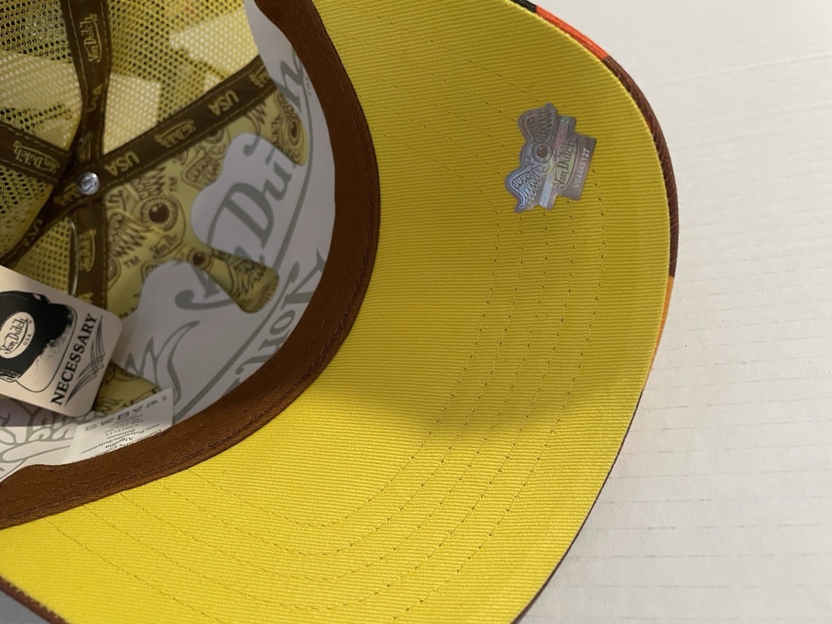 Cream Logo Patch Cap with Multi-Color Logos - Von Dutch NWT Von Dutch Loves x w collab available now. No cap. Link in bio main image 3