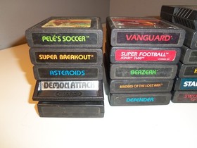 Lot of 22 Atari 2600 Games OEM Cartridges Only - 1 Mystery Game