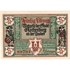 [#291855] Germany, Rothenburg, 50 Pfennig, 1921-06-24, UNC(63)