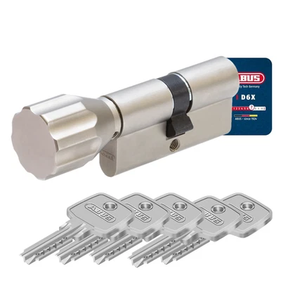 Knaufzylinder ABUS KD6X / D6X 30/30 hochwertiger Türzylinder Schließzylinder NEU