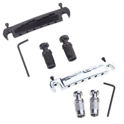 Adjustable Wraparound Guitar Bridge Integrated Bridge Tailpiece Set without Code