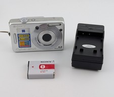 Sony Cyber-Shot DSC-W50 6.0 MP Digital Camera Tested With Charger Battery