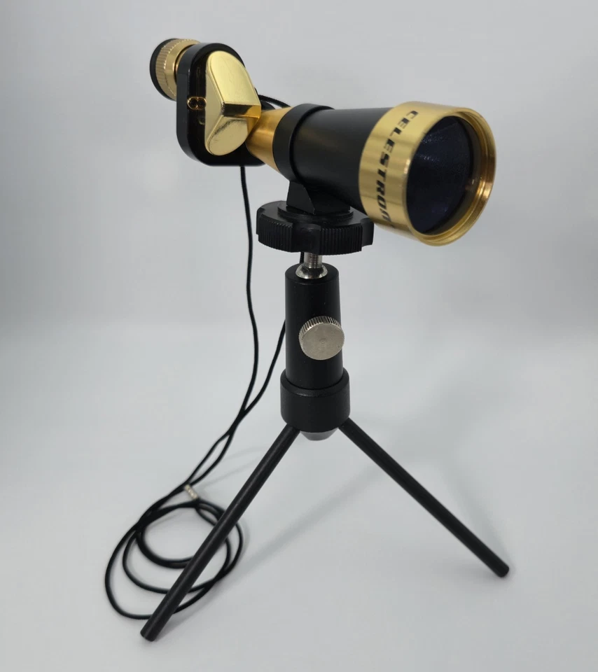 Vintage Celestron 15x30mm Mini Spotting Scope w/ Tripod & Display Case Taiwan – - Image 2 of 4