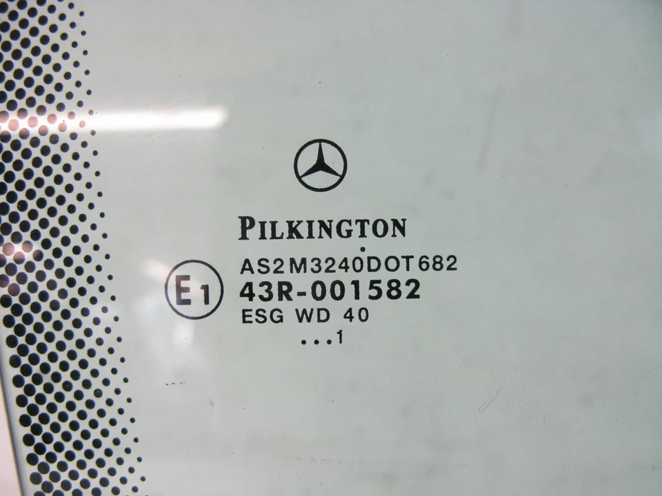 98-03 MERCEDES W208 CLK320 CLK430 CLK55 VENTANA PUERTA CRISTAL PASAJERO DELANTERO DERECHO Foto 2 de 2