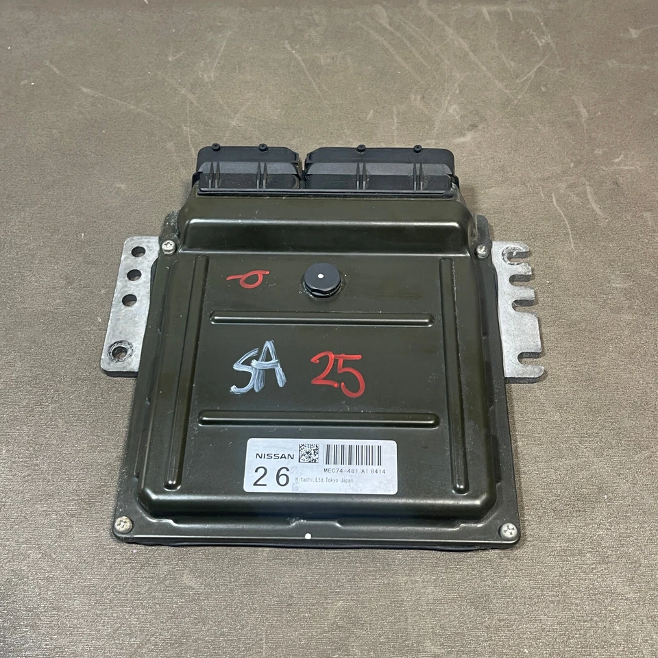 Nissan Titan MEC74-481 A1 2009-2010 tracción trasera AT ECM ECU computadora de control del motor OEM Foto 3 de 4