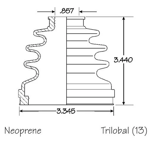 Juego de 4 kit de arranque eje CV delantero interior exterior para Volvo V70 1999-2007 Foto 4 de 4