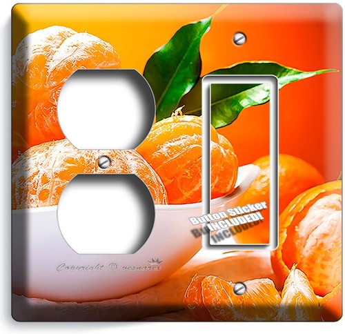 SWEET MANDARIN ORANGES LIGHT SWITCH OUTLET WALL PLATES KITCHEN DINING ROOM DECOR - Picture 29 of 34