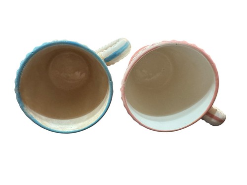 Vintage Inarco Mom's & Pop's Becher Set mit Chenille Design 1962 E-792 OHIO - Bild 7 von 7
