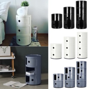 Round Storage Unit Bathroom Cabinet Chest Cupboard Side Table Vintage Postbox Uk Ebay