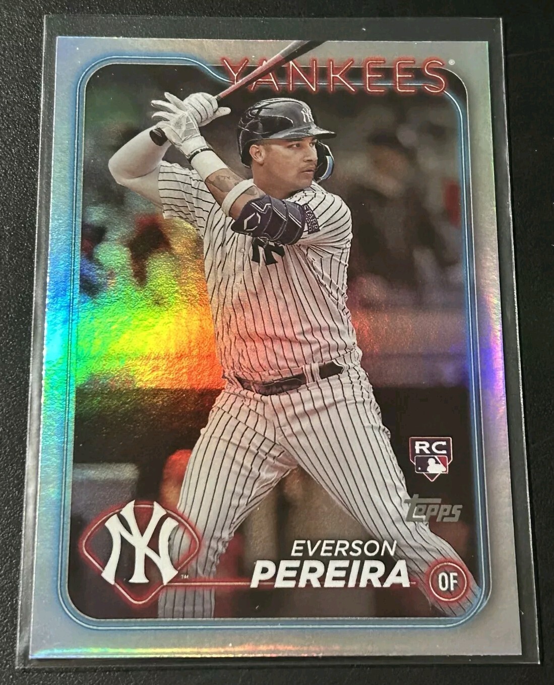 2024 Topps Series 2 Everson Pereira RC #461 Rainbow Foil Yankees