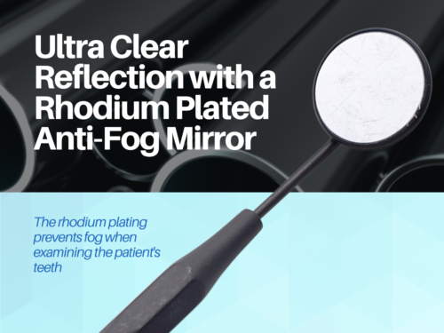 Dental Mirror Stainless Steel Matte Black Set of 5 ARTMAN - Picture 2 of 8