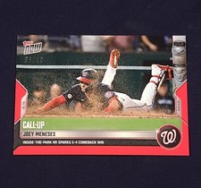 Joey Meneses 2022 Topps Now Red Parallel 6/10 Rookie Card RC #910 Nationals