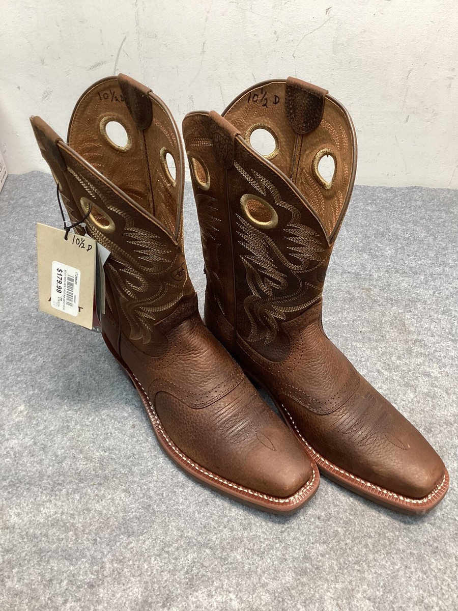 Ariat Heritage Roughstock Mens Size D Brown Leather Buckaroo