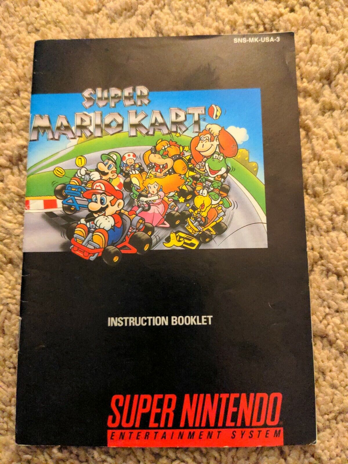 Mario Kart shop SNES Colorado Springs Mall Super Manual Nintendo Only