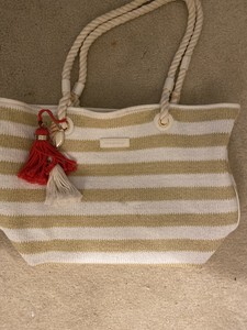 vera bradley straw tote